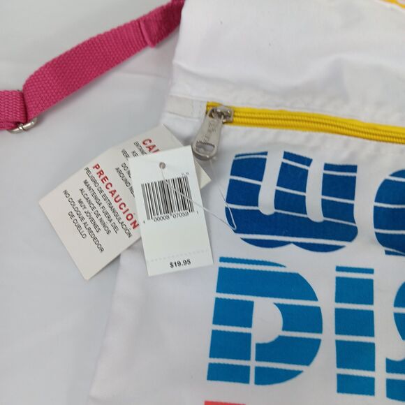 Walt Disney World 1971 Cinch Sack Tote Mickey Mouse Rainbow Colors Disney Parks - Picture 3 of 12